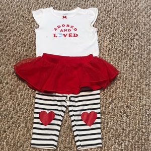 Baby valentines day set